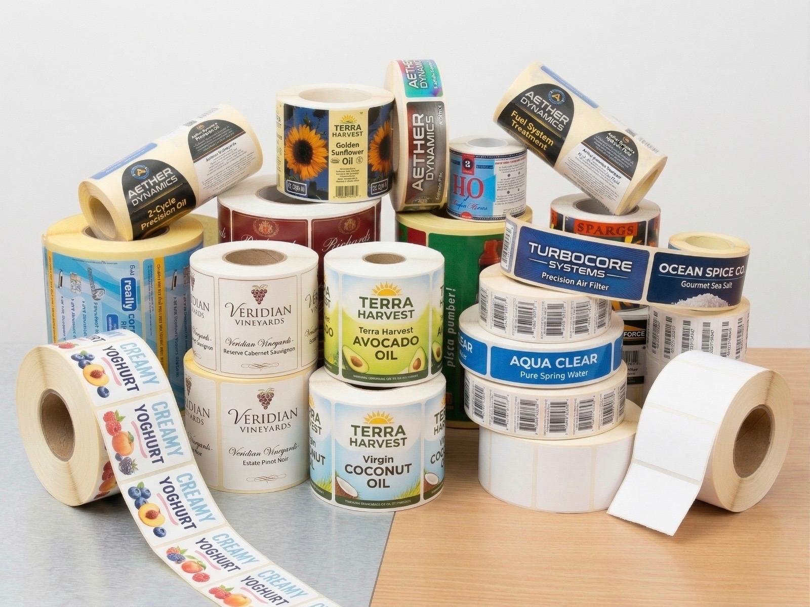 Lucky Packaging barcode label rolls