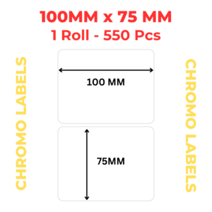 Barcode Label Roll 100mm x 75mm