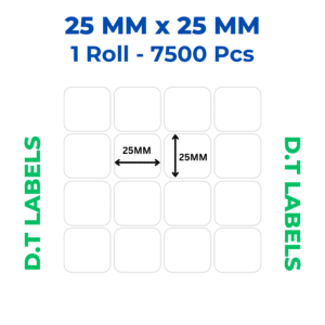 Garment Barcode Label 25mm x 25mm DT