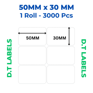 Barcode Labels for Clothing 50mm x 30mm DT