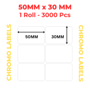 Barcode Labels for Clothing 50mm x 30mm