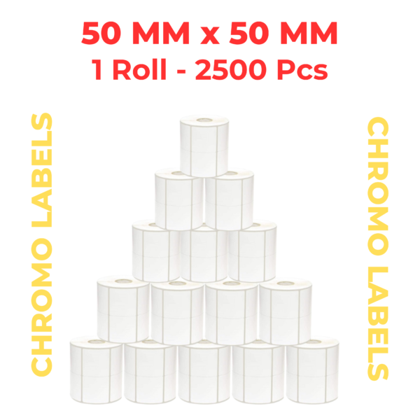 Barcode Labels for Clothing 50mm x 50mm Rolls