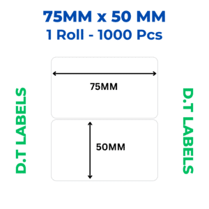 Barcode Label 75mm x 50mm DT