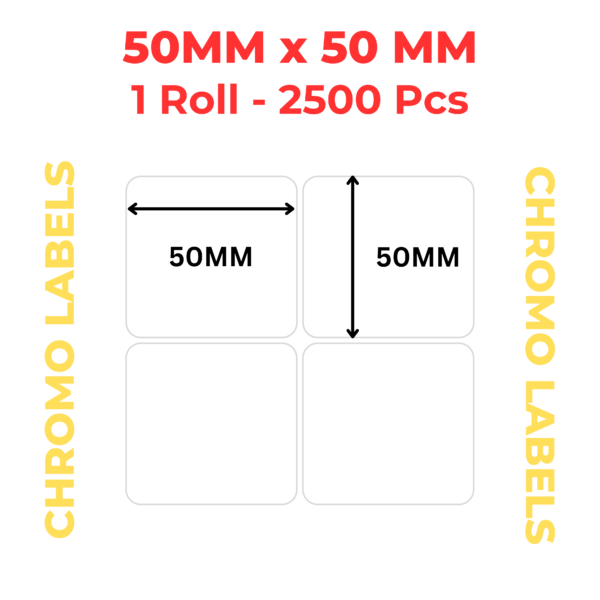 Barcode Labels for Clothing 50mm x 50mm